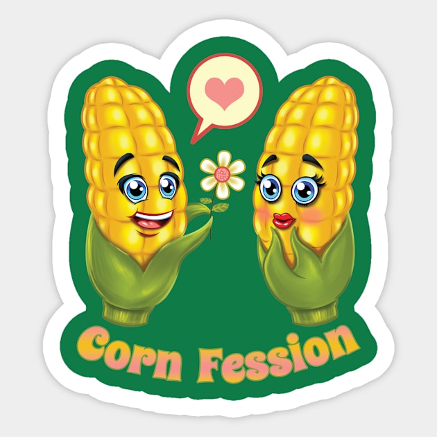 Corn Fession Sticker by Pigeon585